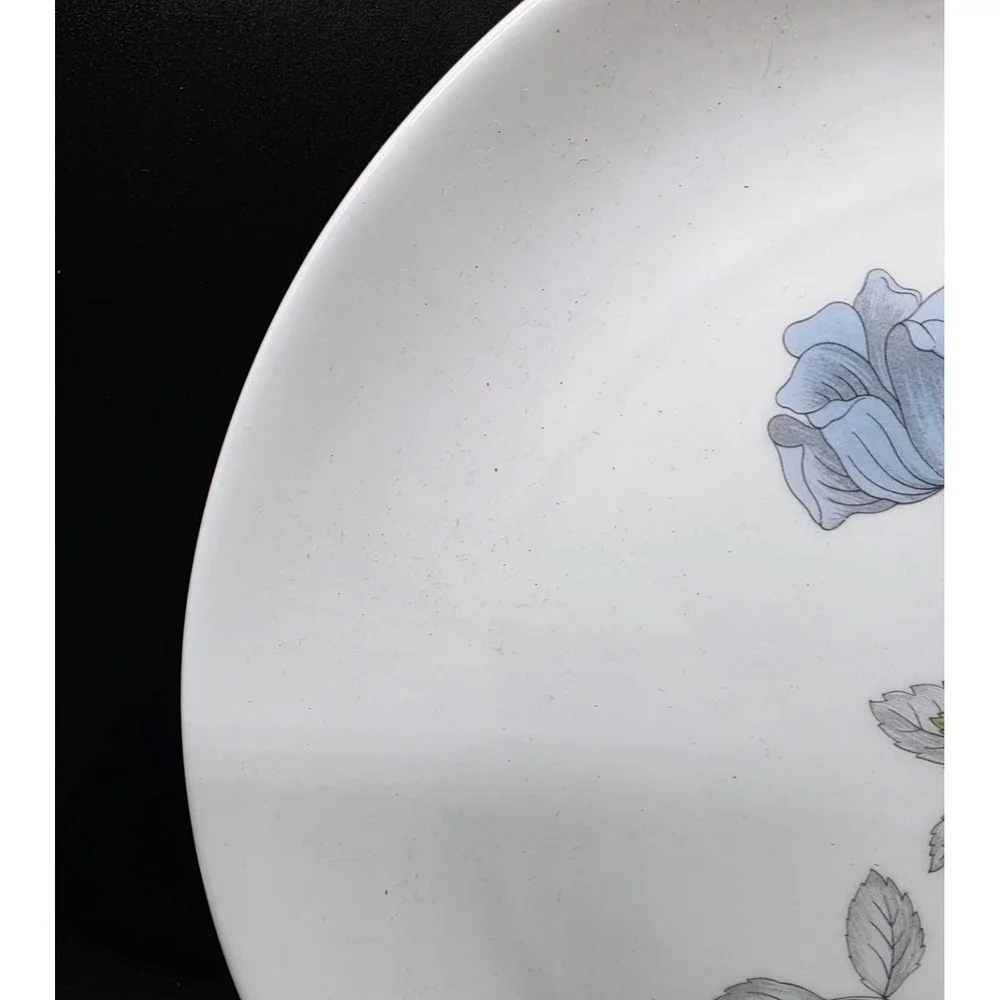 Set/6 Vintage Wedgwood Ice Rose Dinner Plate 10.5